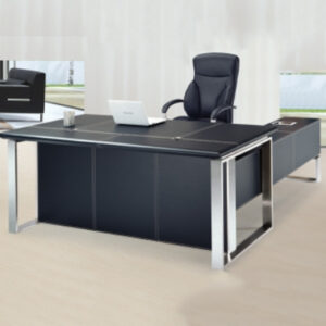 6.5尺邦德凱優質馬鞍皮主管桌