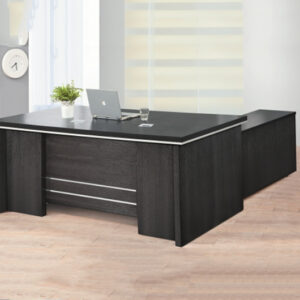 6.5尺黑浮雕主管桌