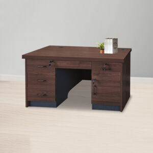 E140-1E 4.5尺大理胡桃色辦公桌