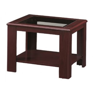 W306-10W胡桃玻璃小茶几