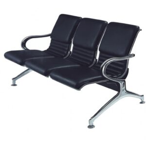 X291-10X820AL黑皮排椅(4人座)