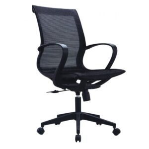 A263-5A 中型全黑網辦公椅