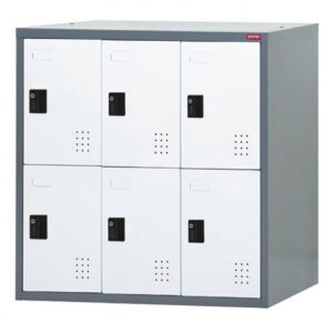 B218-6B 多功能雙色置物櫃(專利密碼鎖)