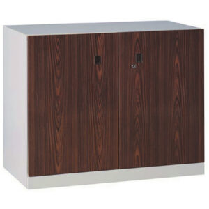 C214-1C 雙開門下置式鋼製公文櫃(胡桃面)74高