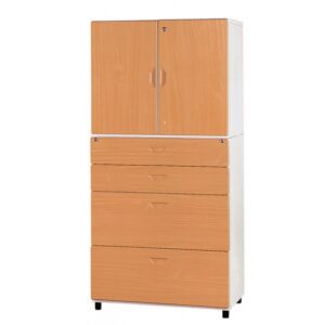 C215-3C 鋼木牆櫃(木紋面)3X6尺下4抽