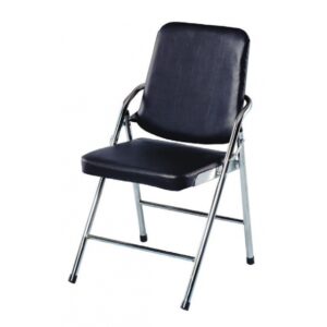 F289-9F皮面電鍍白宮椅