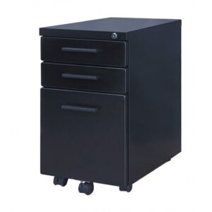 H191-3H 晶巧收納活動櫃(黑)