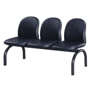 X292-6X圓管黑皮排椅(4人座)