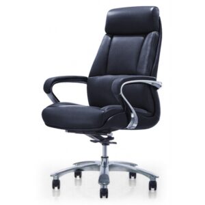 Y244-2Y大型牛皮辦公椅(黑色牛皮)
