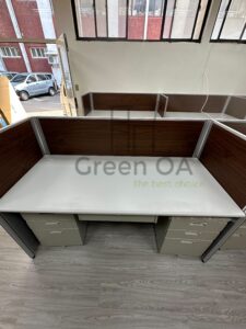 2.5屏風112高主桌活動櫃鋼製中抽有鎖