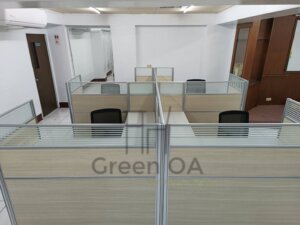 2.5屏風122高主桌側桌鋼製中抽無鎖活動櫃辦公椅