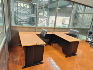 L型cd辦公桌+辦公椅1