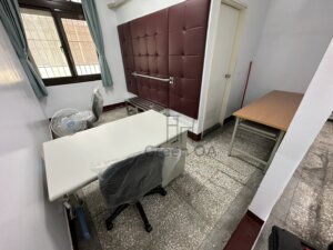 單邊三抽屜辦公桌+辦公椅+檯面折合式會議桌2