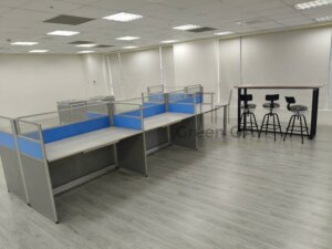 2.5屏風(112高)+abs中抽+吧檯桌+吧檯椅+主管桌4