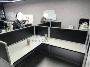 Yjr屏風+主桌黑色封邊條3