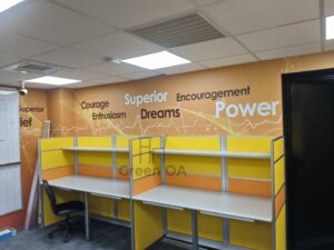 2.5屏(142高)+主桌+櫃檯板+abs中抽1