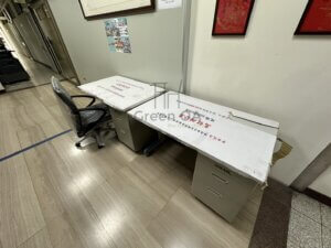 單邊三抽屜辦公桌+辦公椅2