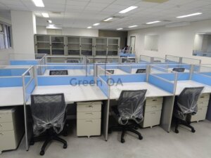 2.5屏風(112高)+主桌+辦公椅+活動櫃+職員椅+鐵櫃7