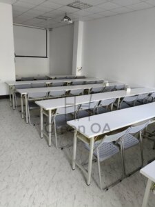 折合式會議桌+塑鋼折合椅3