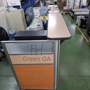 拆除+組裝2.5屏風(112高)+櫃檯板1