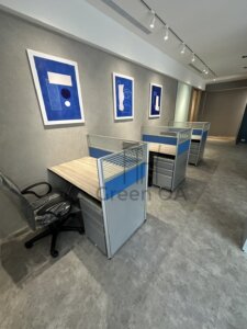 2.5屏風(112高)+主桌+abs中抽+f型活動櫃+職員椅2