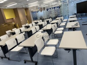 二代可掀式折合桌+會議椅1