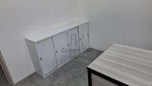 烤白理想櫃+s40 l型主管桌