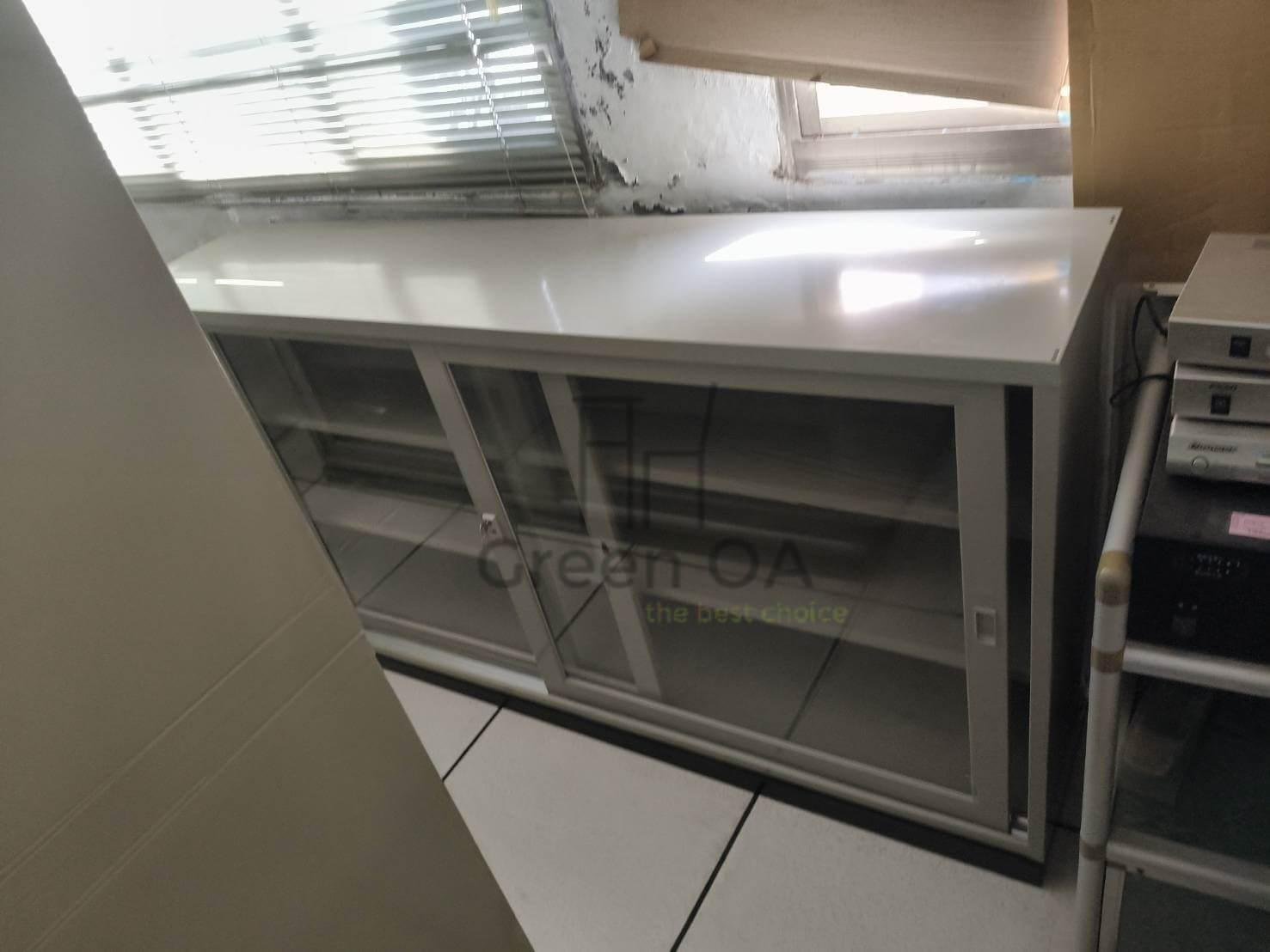 3尺玻璃拉門公文櫃