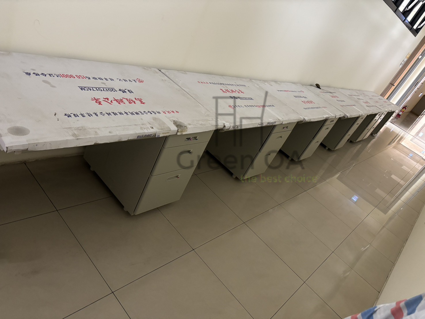 單邊三抽屜辦公桌2