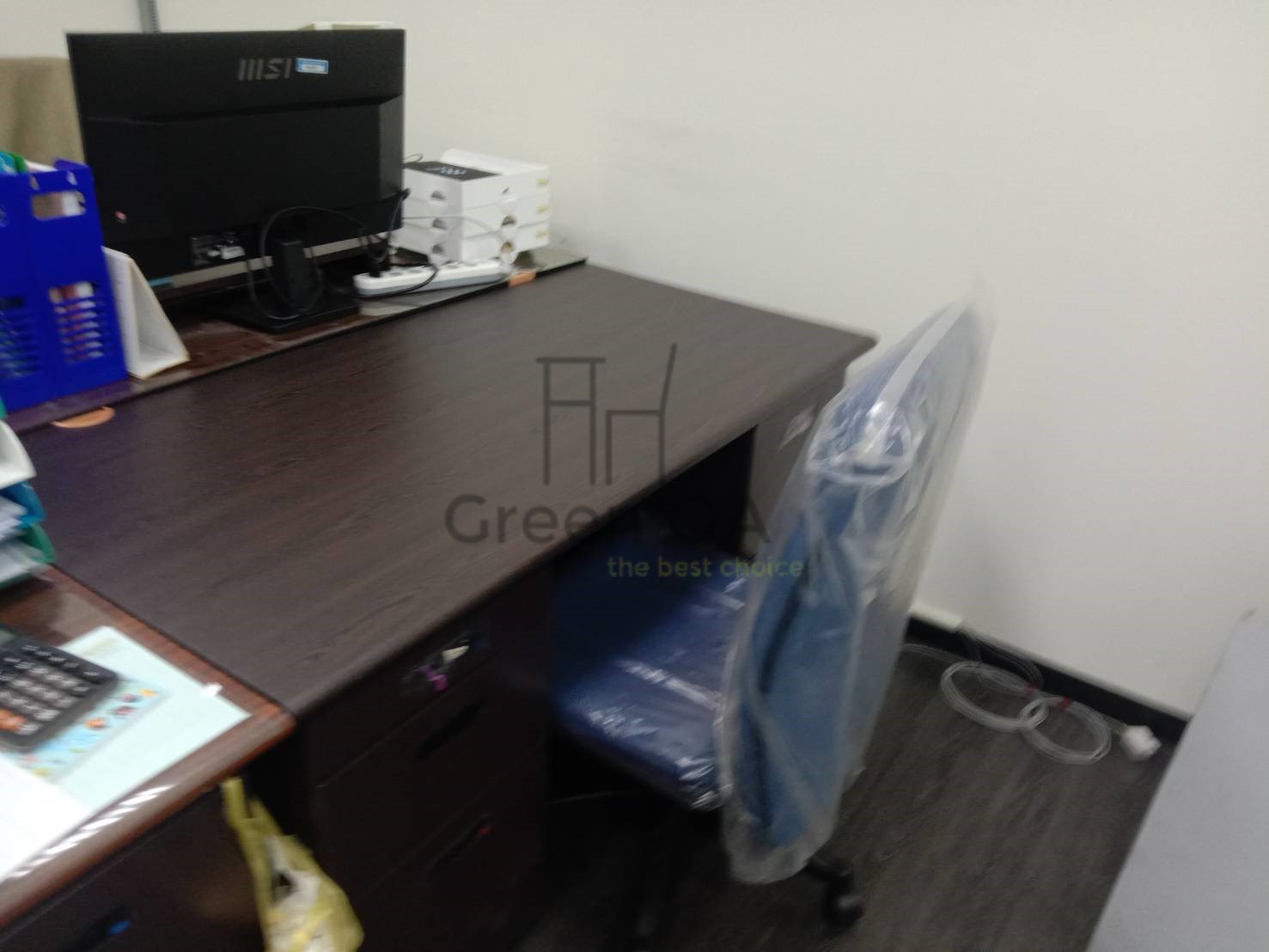 左三屜右三屜辦公桌+網布辦公椅