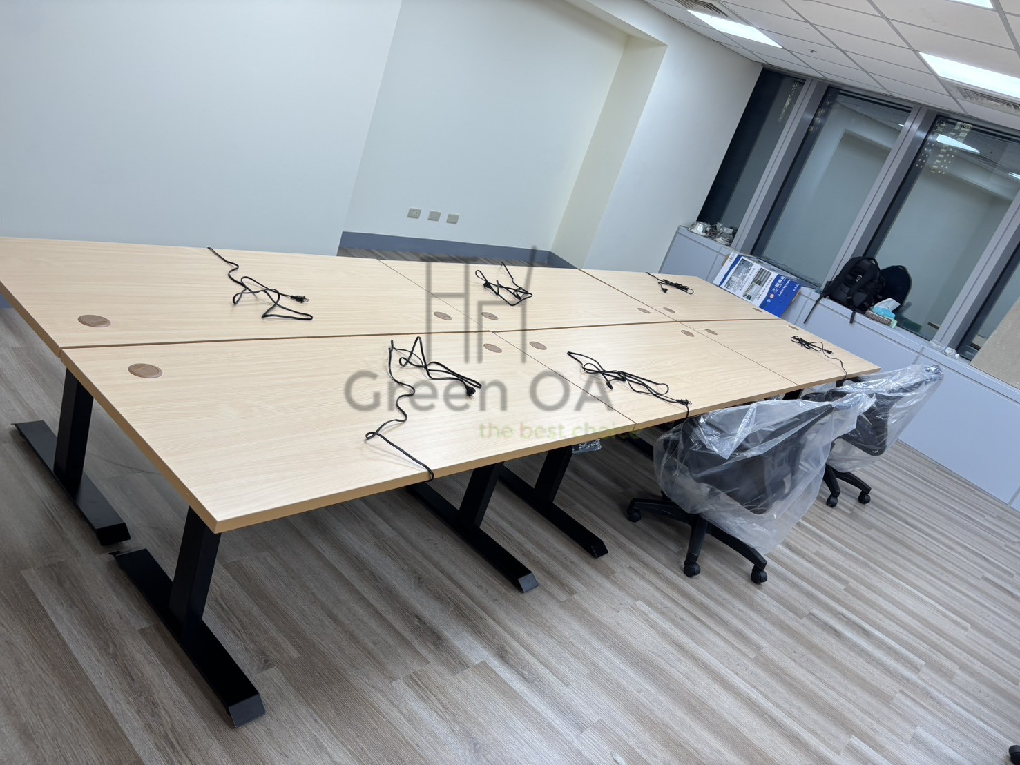 電動升降桌+電腦椅2