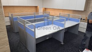 舊有桌板+2.5屏風(112高)組裝1