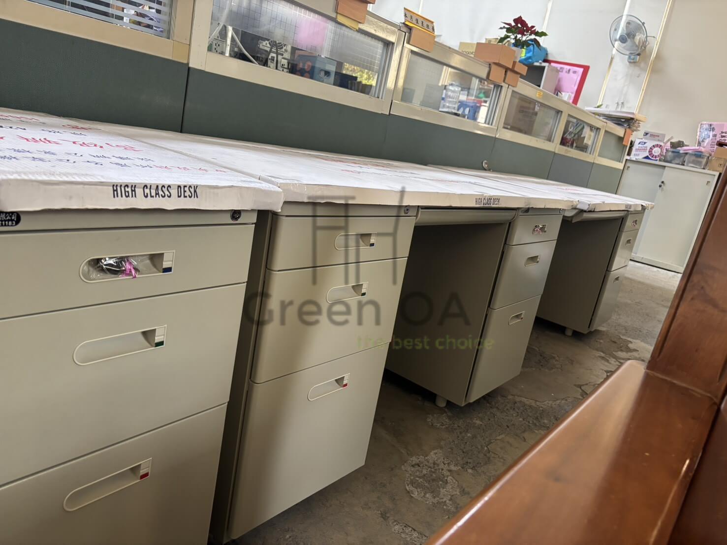 雙邊辦公桌左三屜右三屜+單邊辦公桌+桌邊桌辦公桌1