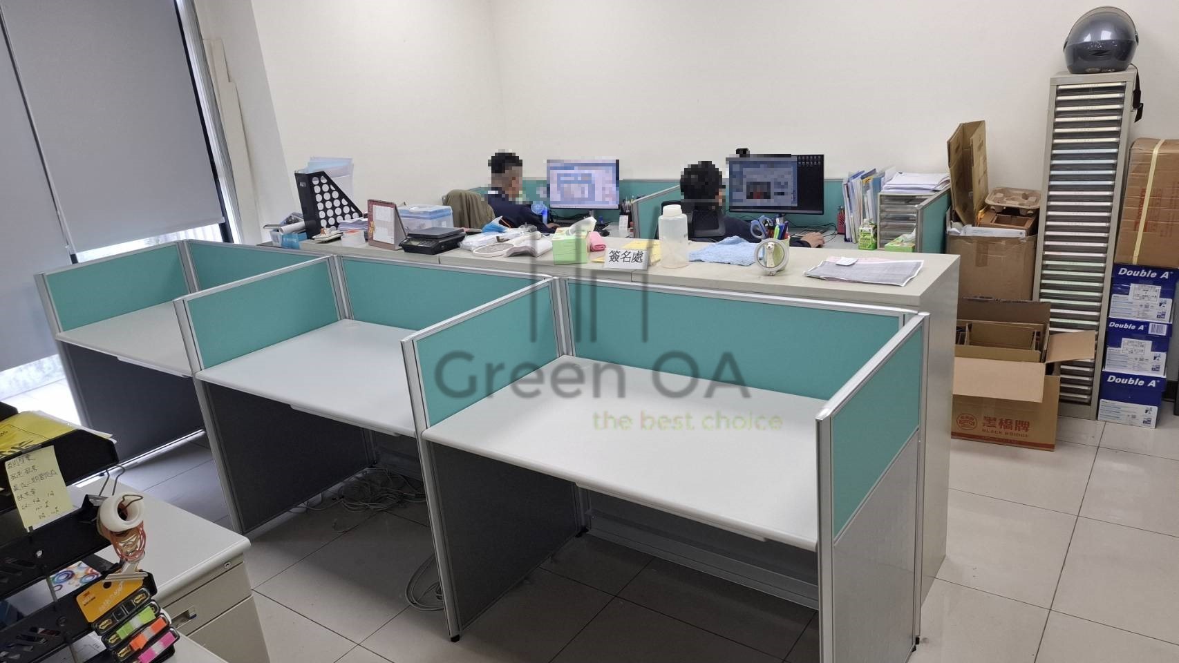 2.5屏風(102高)+主桌+ABS中抽+活動櫃1