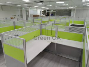 2.5屏風(121高)+主桌+側桌+ABS中抽+活動櫃5