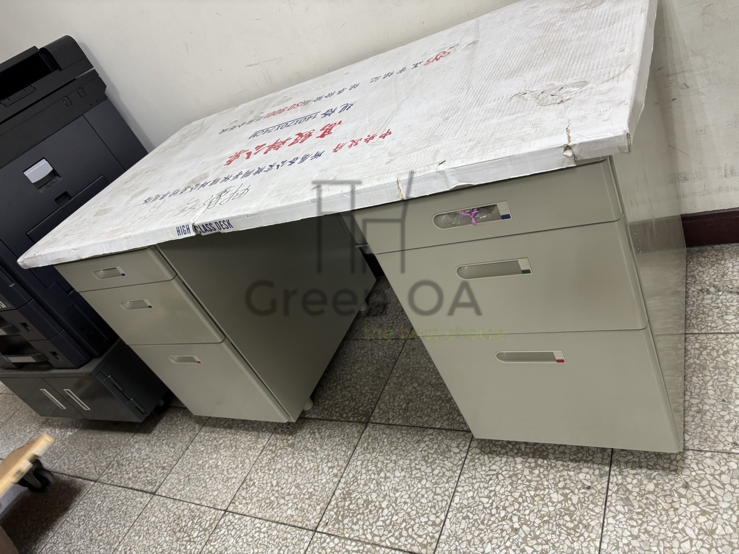 左三屜右三屜雙邊辦公桌