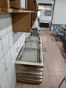 折合式會議桌+人體工學塑鋼折合椅