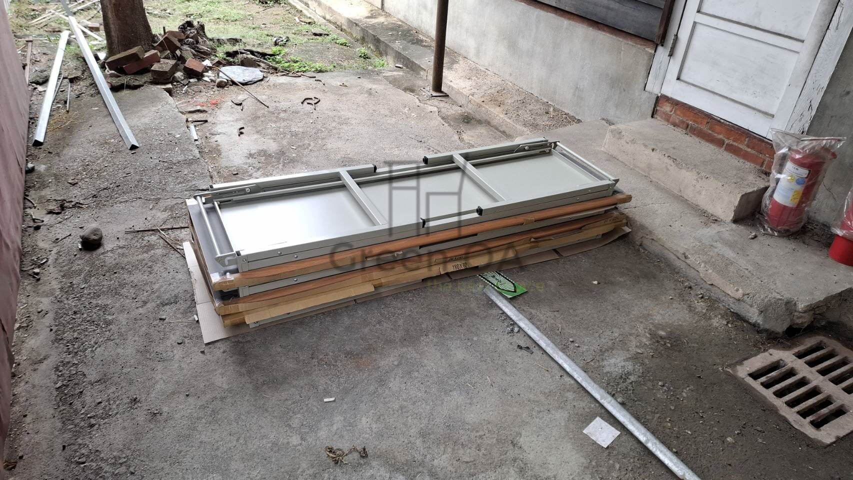 木紋檯面折合會議桌1