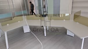 SA狗骨頭工作站+壓克力桌上屏1