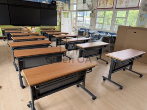 二代可掀式折合桌+訪客椅2