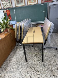 美式斜度腳折合桌+S40會議桌
